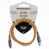 Mobilespec Hi-Vis 4Ft Usb-C To Usb-A Cable, Orange MBSHV0433